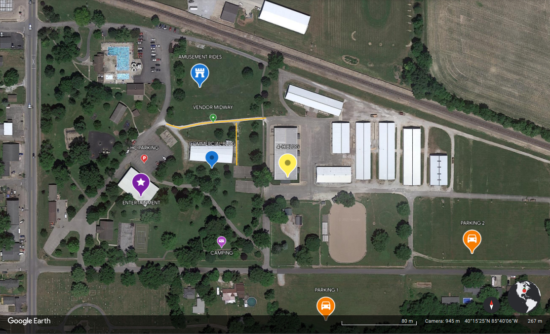 Fair Map Madison County 4H Fair